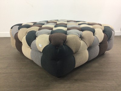 Lot 124 - LARGE CONTEMPORARY OTTOMAN STOOL