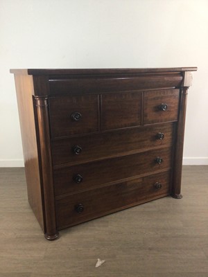 Lot 125 - VICTORIAN MAHOGANY CHEST
