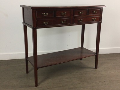 Lot 126 - REPRODUCTION MAHOGANY HALL TABLE