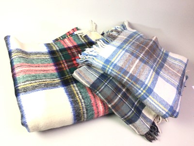 Lot 39 - THREE SCOTTISH WOOL BLANKETS