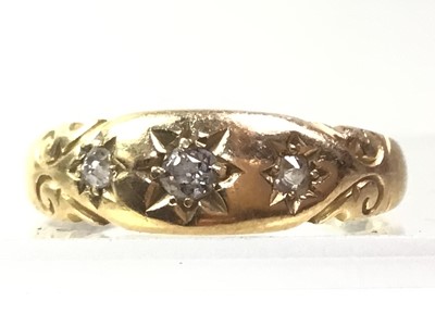 Lot 6 - NINE CARAT GOLD RING