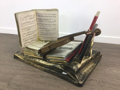 Lot 41 - RESIN MUSICAL SCULPTURE