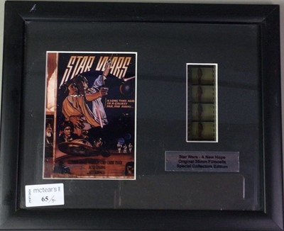 Lot 65 - FIVE STAR WARS FILMCELLS