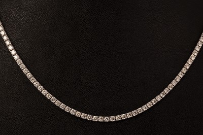 Lot 612 - DIAMOND LINE NECKLACE