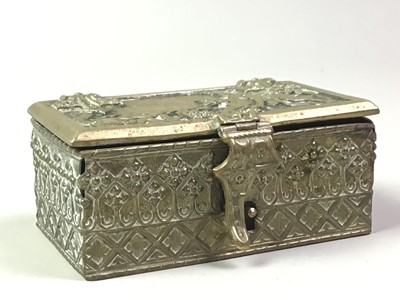 Lot 80 - BRASS STAMP BOX