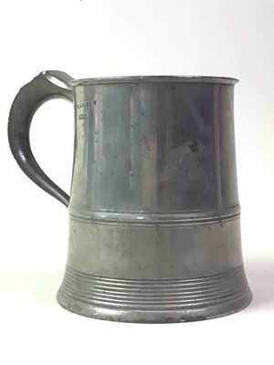 Lot 82 - GROUP OF PEWTER ITEMS