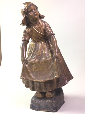 Lot 84 - CERAMIC FIGURE OF A GIRL