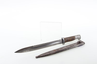 Lot 79 - GERMAN PIONEER'S SAW BACK BAYONET