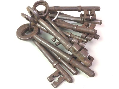 Lot 62 - COLLECTION OF LARGE ANTIQUE KEYS