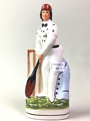 Lot 185 - FIVE STAFFORDSHIRE REPRODUCTION CRICKETING FIGURES