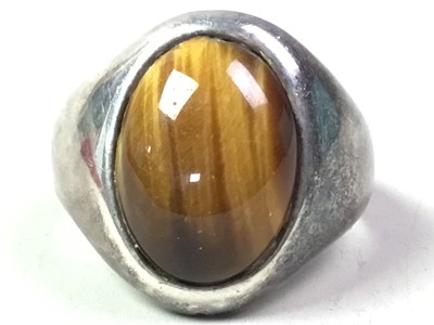 Lot 178 - THREE SILVER DRESS RINGS