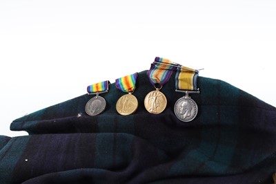 Lot 98 - THREE WWI SERVICE MEDAL PAIRS