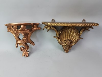 Lot 147 - COLLECTION OF GILT WALL BRACKETS