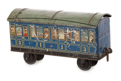 Lot 5 - TRAIN CARRIAGE BISCUIT TIN