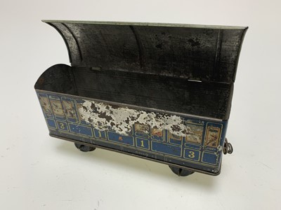 Lot 5 - TRAIN CARRIAGE BISCUIT TIN
