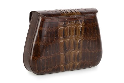 Lot 6 - CROCODILE HANDBAG BISCUIT TIN