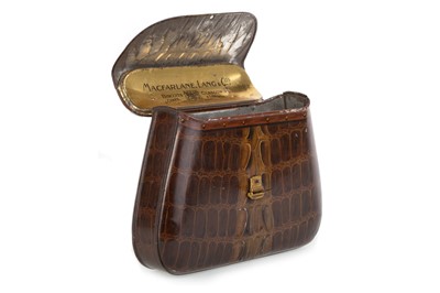 Lot 6 - CROCODILE HANDBAG BISCUIT TIN