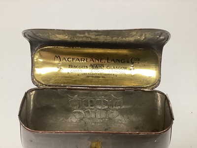 Lot 6 - CROCODILE HANDBAG BISCUIT TIN