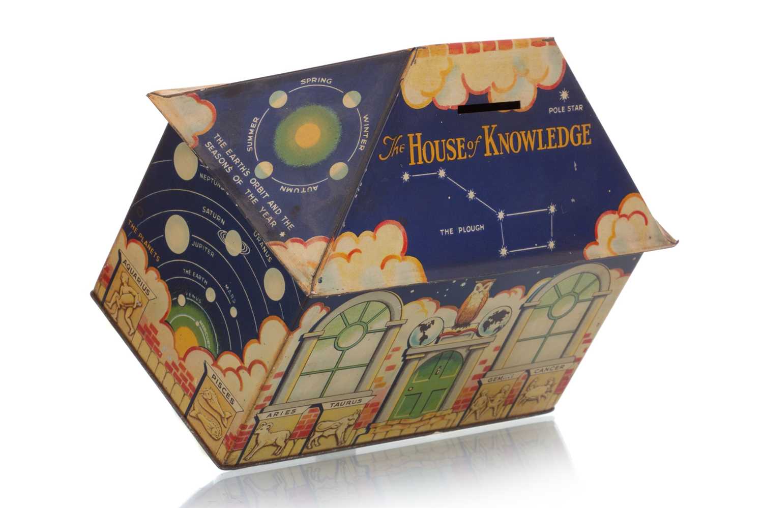 Lot 163 - HOUSE OF KNOWLEDGE BISCUIT TIN