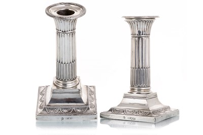 Lot 1226 - PAIR OF VICTORIAN SILVER  CANDLESTICKS