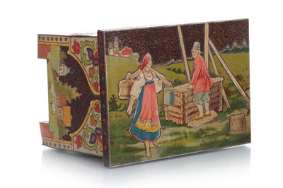 Lot 169 - RUSSIAN CASKET BISCUIT TIN