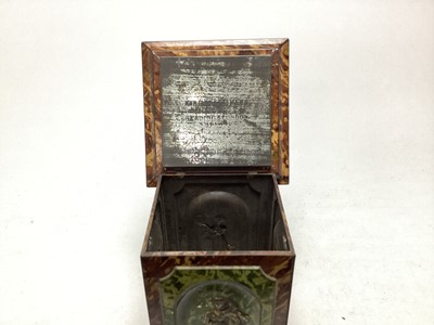 Lot 41 - STATUARY PLINTH BISCUIT TIN