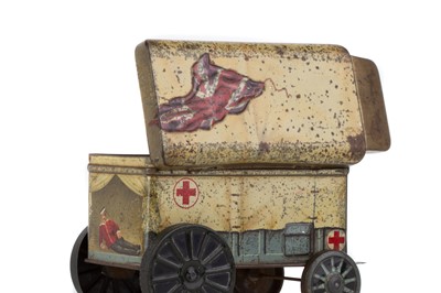 Lot 59 - AMBULANCE BISCUIT TIN