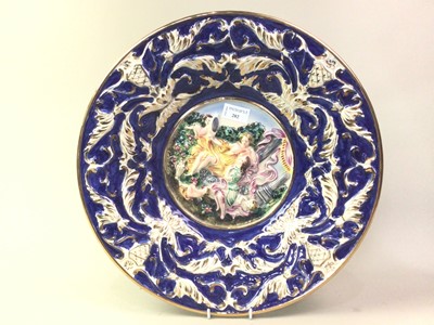 Lot 202 - CAPO DI MONTE CIRCULAR WALL PLATE