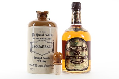 Lot 174 - USQUAEBACH DECANTER 75CL AND CHIVAS REGAL 12 YEAR OLD 75CL