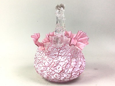 Lot 242 - PAIR OF GLASS BASKETS