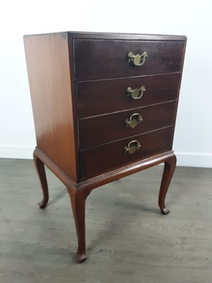 Lot 204 - MAHOGANY MUSIC CABINET