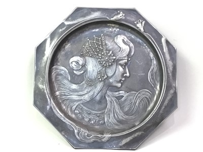 Lot 205 - WMF PEWTER OCTAGONAL TRAY