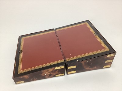 Lot 116 - WRITING DESK BISCUIT TIN