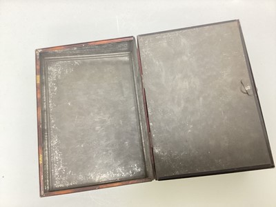 Lot 116 - WRITING DESK BISCUIT TIN