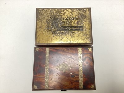 Lot 116 - WRITING DESK BISCUIT TIN