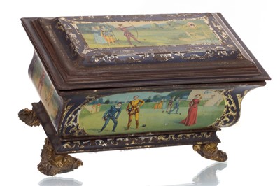 Lot 120 - PAST TIMES CASKET BISCUIT TIN