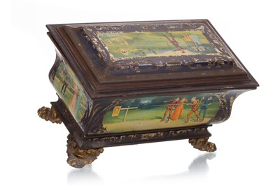 Lot 120 - PAST TIMES CASKET BISCUIT TIN