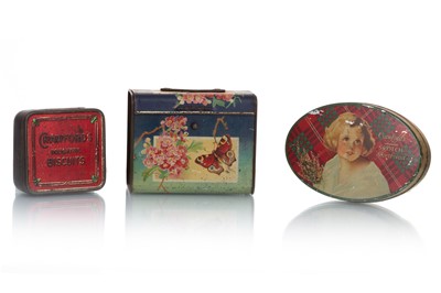 Lot 121 - THREE BISCUIT TINS