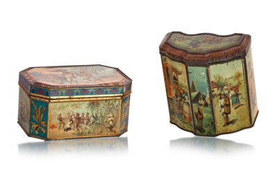 Lot 123 - TWO BISCUIT TINS