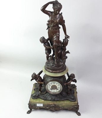 Lot 977 - CHARLES ANFRIE (1833 - 1905), FRENCH MANTEL CLOCK