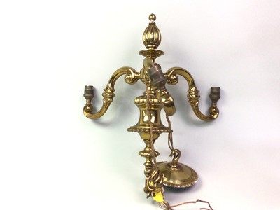 Lot 261 - GILT METAL CEILING PENDANT