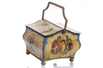 Lot 133 - WATTEAU BISCUIT TIN