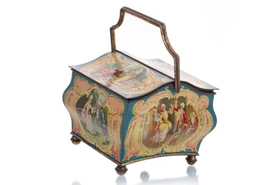 Lot 133 - WATTEAU BISCUIT TIN