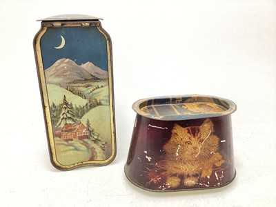 Lot 134 - TWO BISCUIT TINS