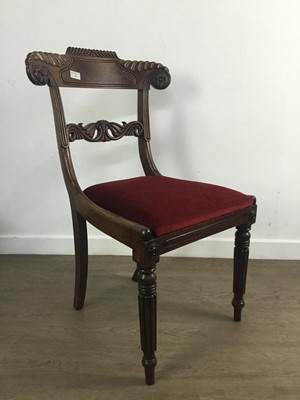 Lot 267 - LATE VICTORIAN MAHOGANY DINING CHAIR