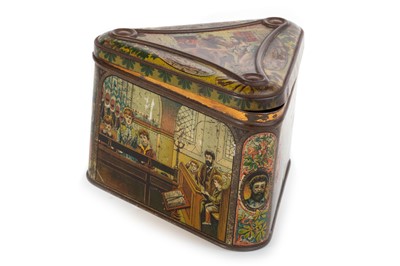 Lot 26 - THE VILLAGE BLACKSMITH BISCUIT TIN