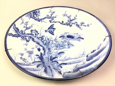 Lot 215 - JAPANESE BLUE AND WHITE CHARGER