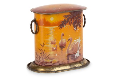 Lot 27 - SWAN CANISTER BISCUIT TIN