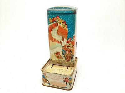 Lot 102 - ELVES 'PENNY IN THE SLOT'  BISCUIT TIN