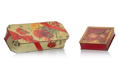 Lot 111 - TWO BISCUIT TINS